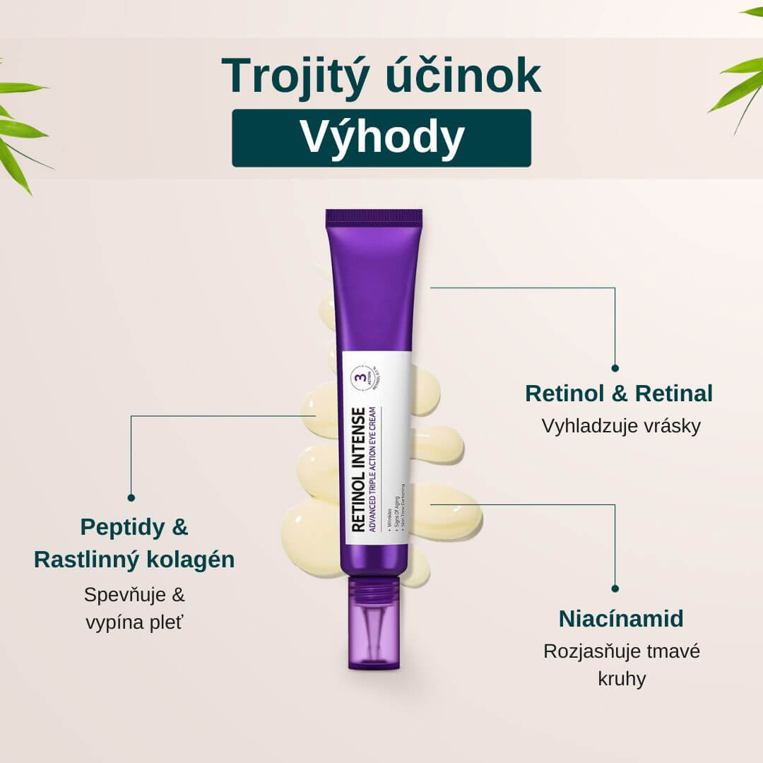 Trojitý retinolový očný krém