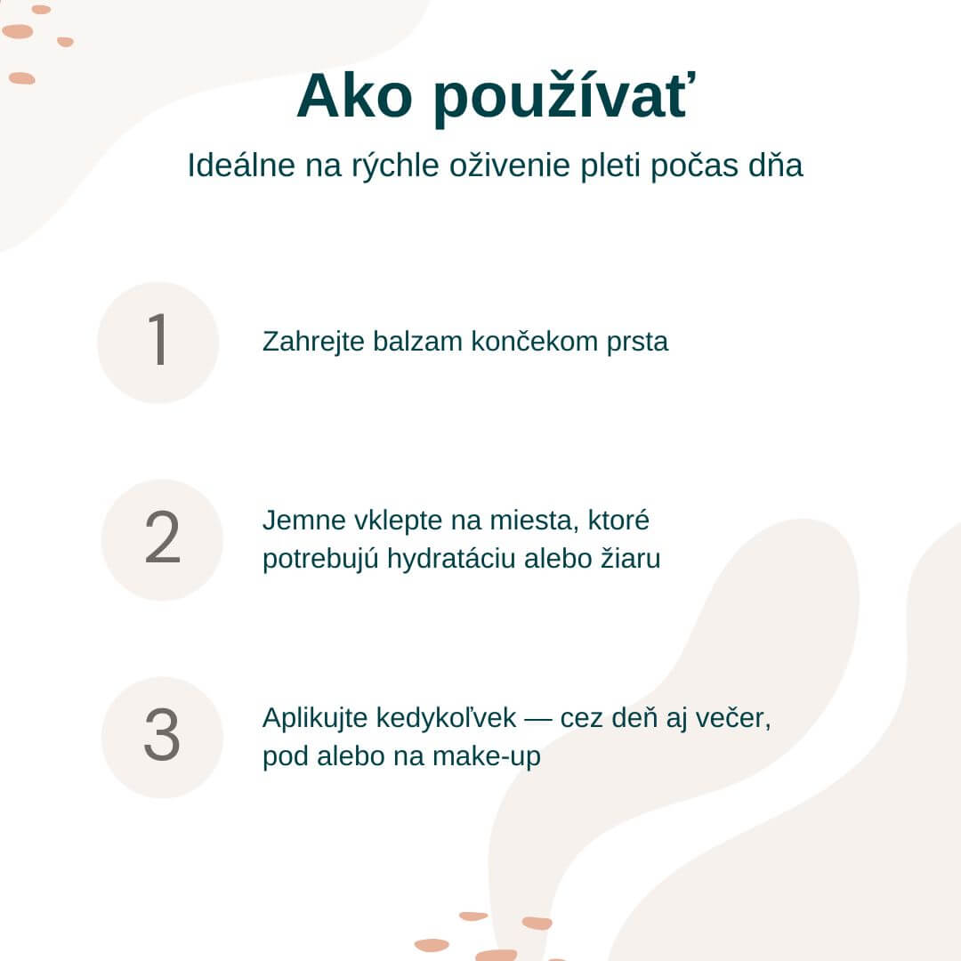 Hydratačný balzam pre okamžitý jas