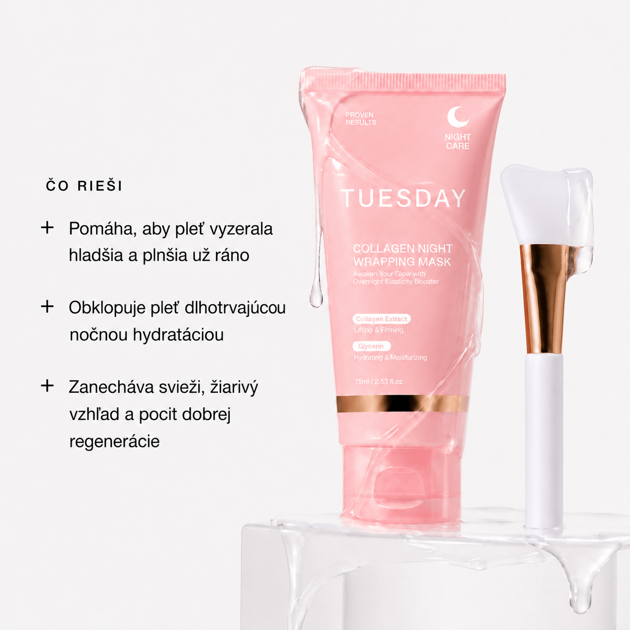 Nočná kolagénová maska GlowPeel™