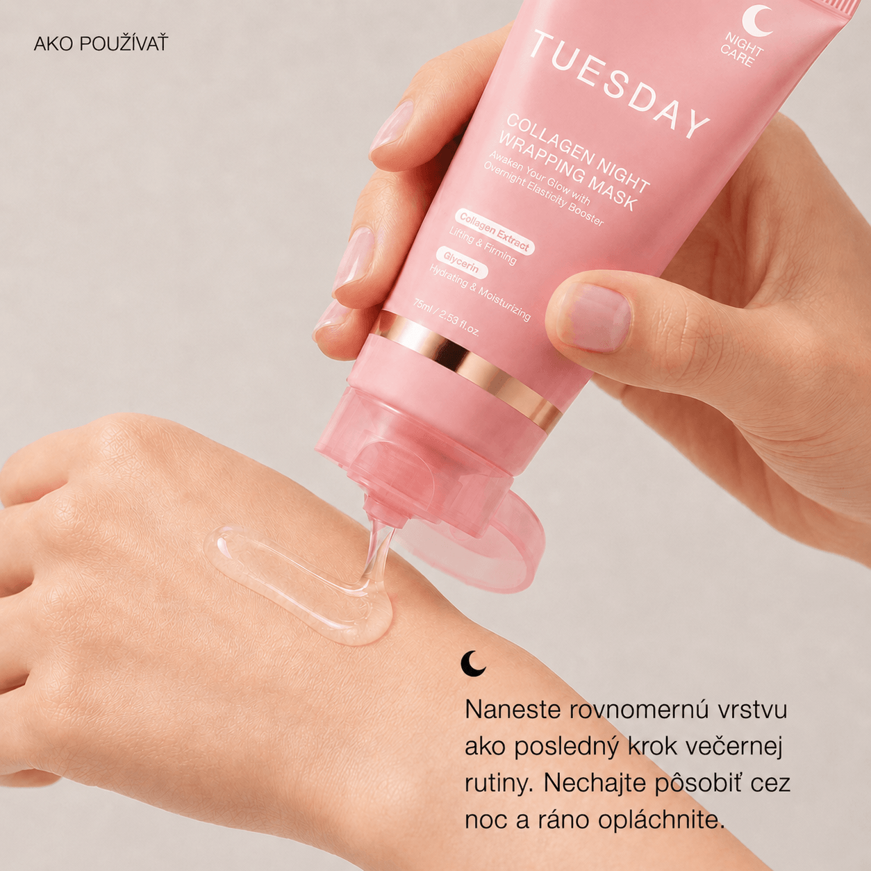 Nočná kolagénová maska GlowPeel™