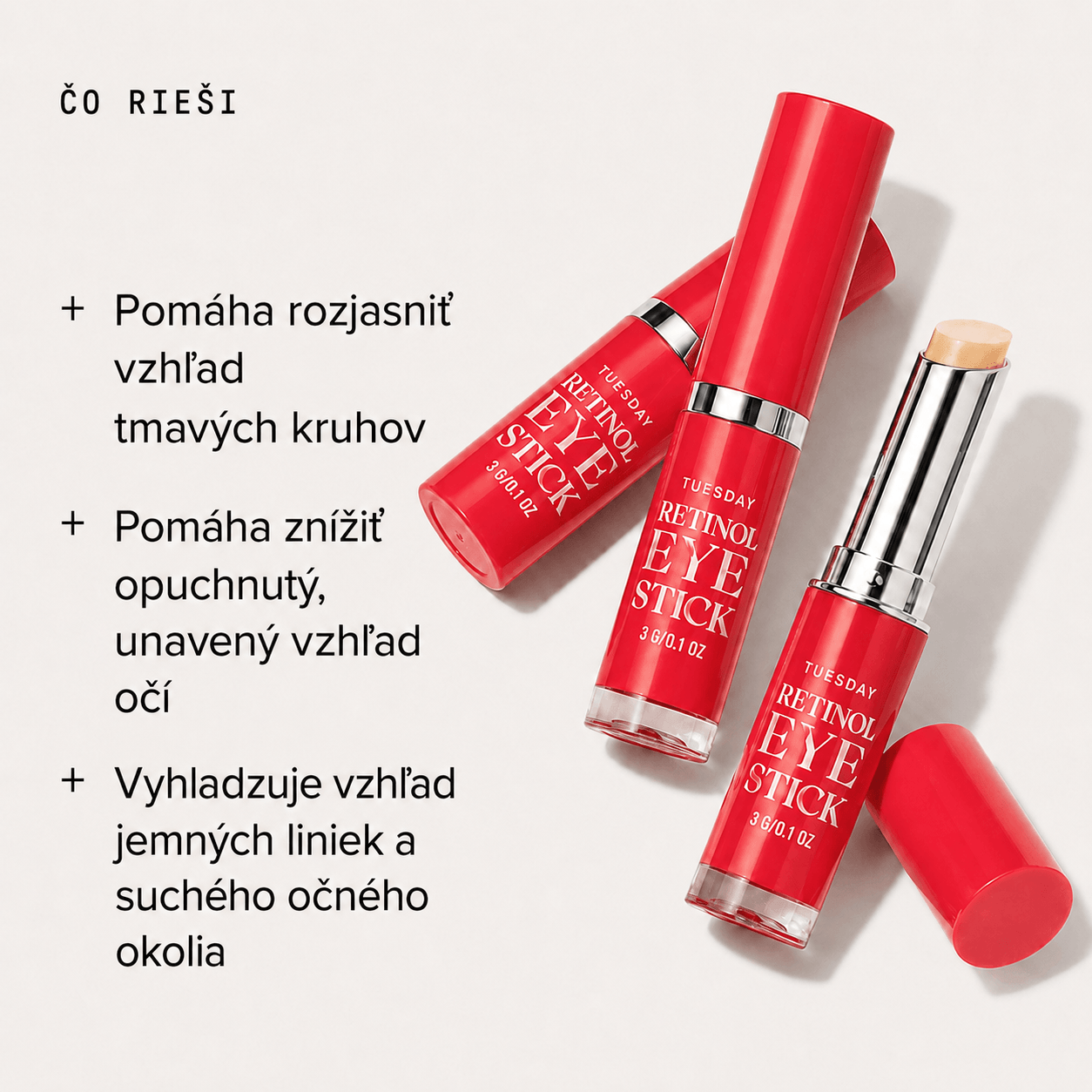 GlowLift Retinolový Očný Stick